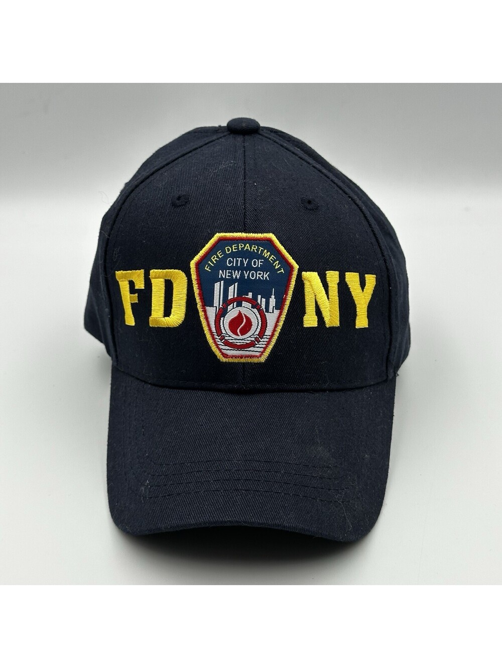 FDNY Navy Junior Size Hat One Size Cotton Strapback Cap New York Fire Department